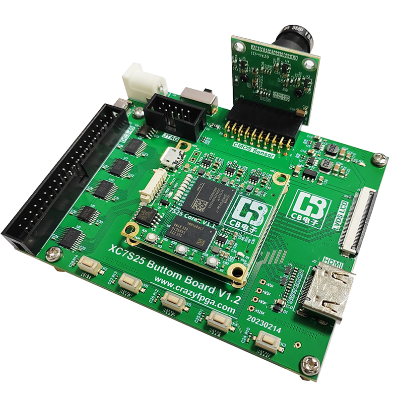 【VF-X25K225】Xilinx Spartan-7 25K FPGA图像开发板